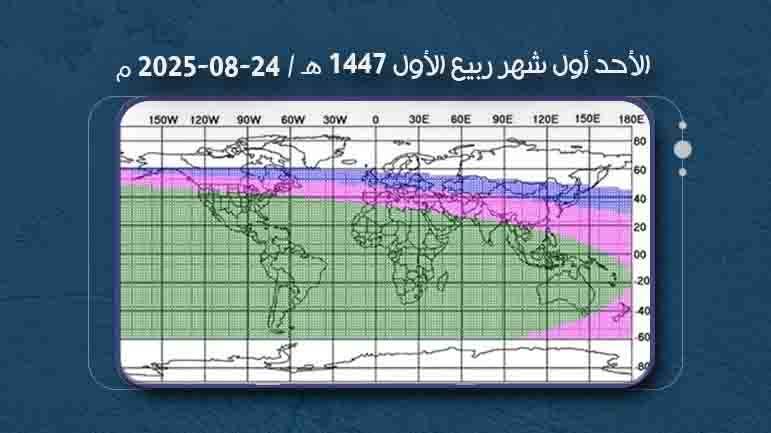 الأحد 24 آب 2025 أوَّل ربيع الأوَّل