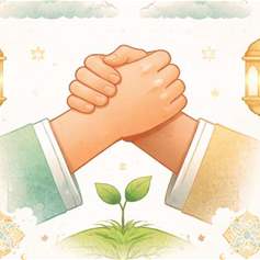 المؤاخاةُ بينَ المؤمنين على الإيمانِ والحقِّ والنّصرة