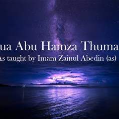 Abu Hamza Ath-Thamali Supplication