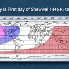 Sunday is first the day of Shawal 1446 (Eid al-Fitr)