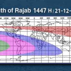 Sunday is the first day of Rajab 1447 A.H. 