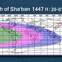 Tuesday is the first day of Sha'ban 1447 A.H. 