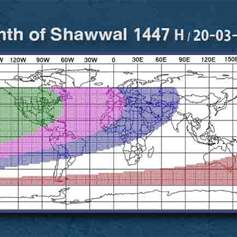 Friday is the first day of the month of Shawwal 1447 AH