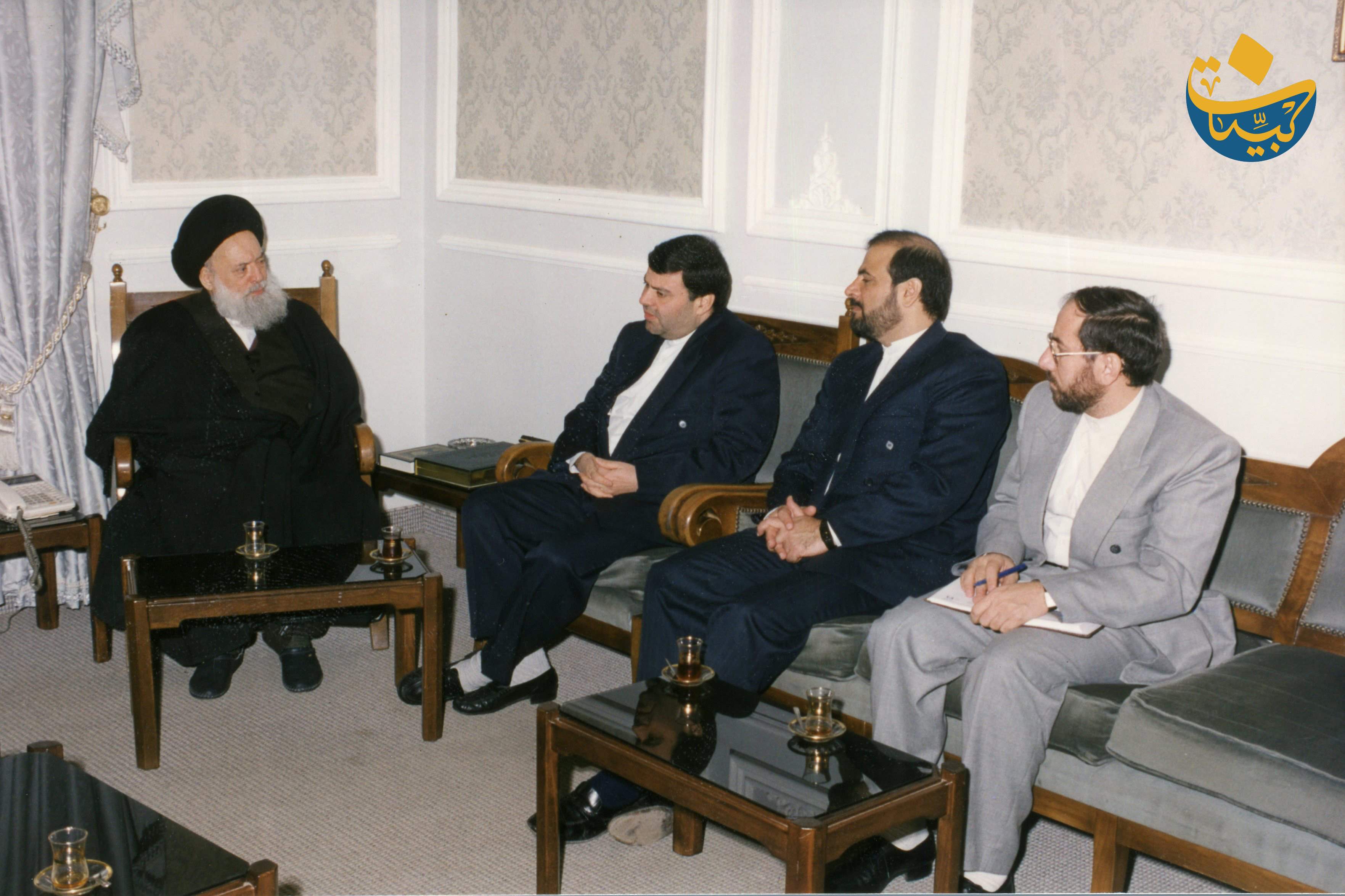 السفير محمد الصدر مع وفد  11 11 1998 ايراني
