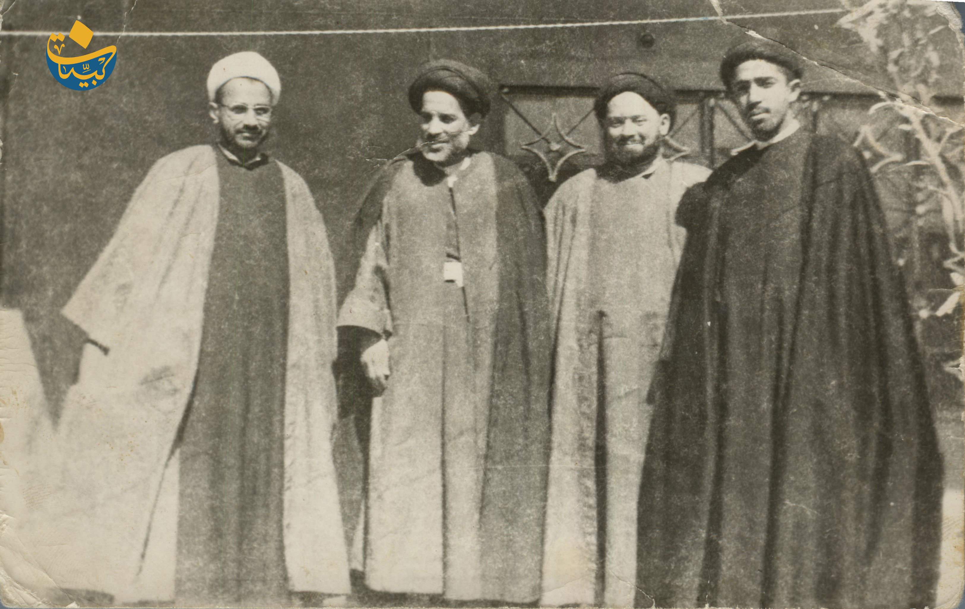 من اليمين السيد عدنان البكاء السيد مرتضى العسكري موثق والشيخ الفضلي النجف الاشرف 1964