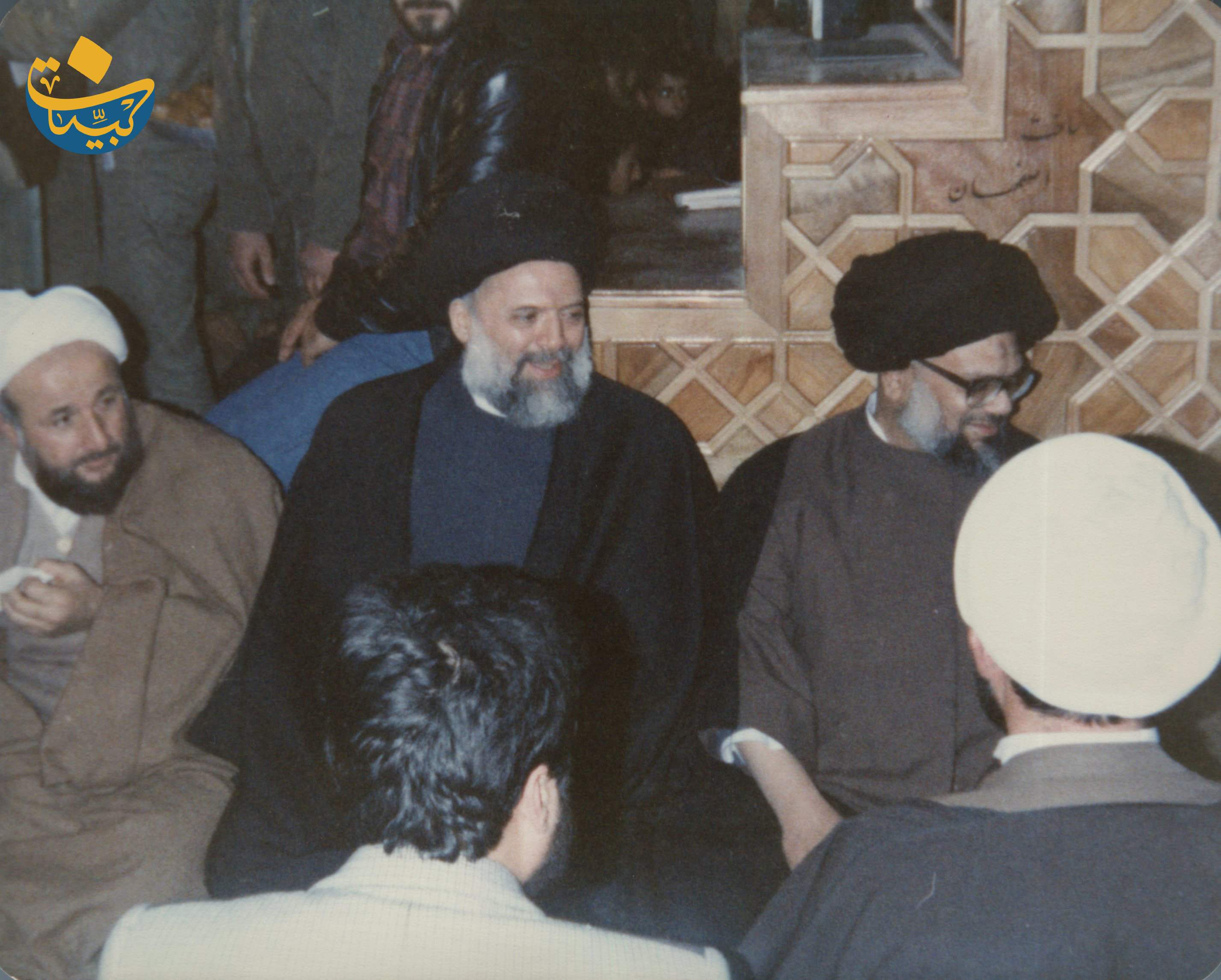 السيد كاظم الحائري والشيخ حسن طراد ايران 1985