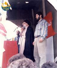 وضع حجر الاساس لمبرة الامام زين العابدين - الهرمل - 1987