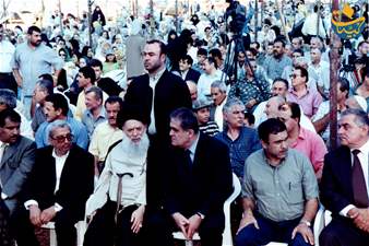 وضع حجر الاساس لمجمع اليوسفي التربوي الرعائي الخيام 24-9-2000