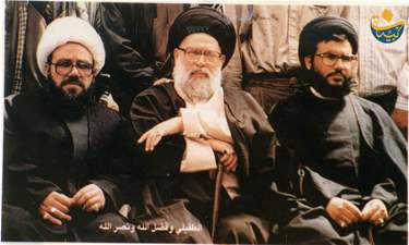 مع السيد حسن نصرالله والشيخ صبحي الطفيلي  
