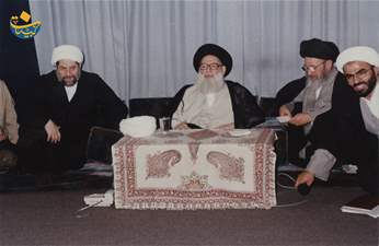 السيد محمد علي فضل الله والشيخ حسين الخشن والشيخ احمد كوراني-بحث الخارج