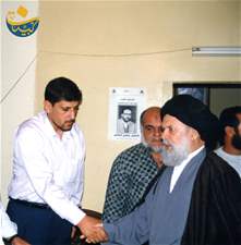 المرجع  السيد معزيا  ابو عماد الرفاغي باستشهاد د فتحي الشقاقي 30 10 1995